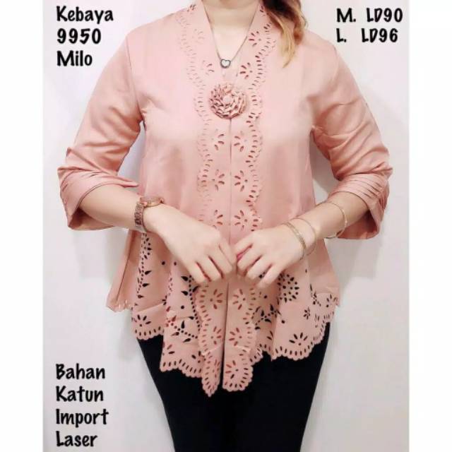 Kebaya Encim Modern Laser Cut Good Quality Promo Tangan Lipat