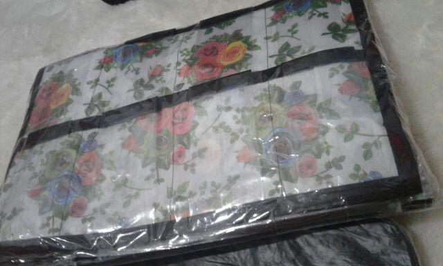 Promo Murah Set 5in1 Rak Gantung Motif Bunga Non Resleting Kualitas