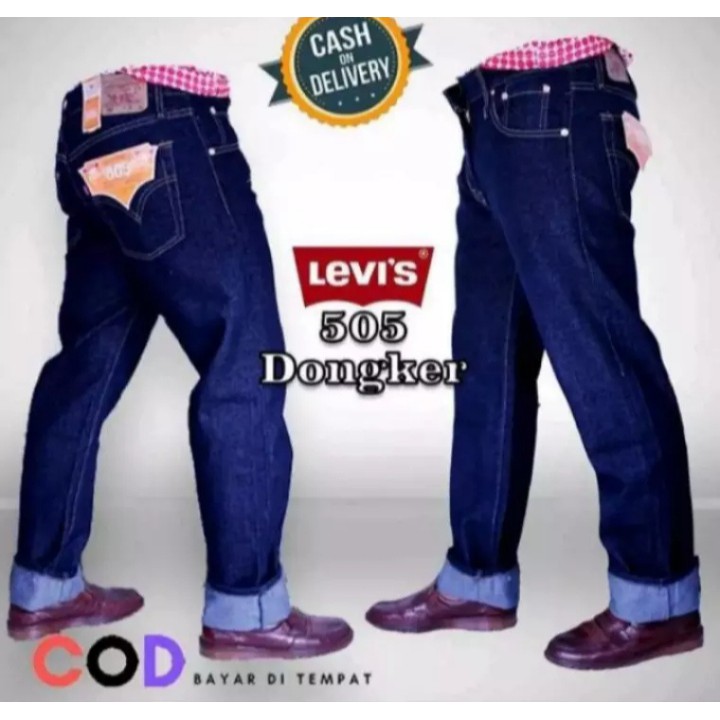 CELANA PANJANG PRIA-CELANA PANJANG LV 505 REGULER-CELANA PANJANG BESIK-JEANS PRIA STANDAR