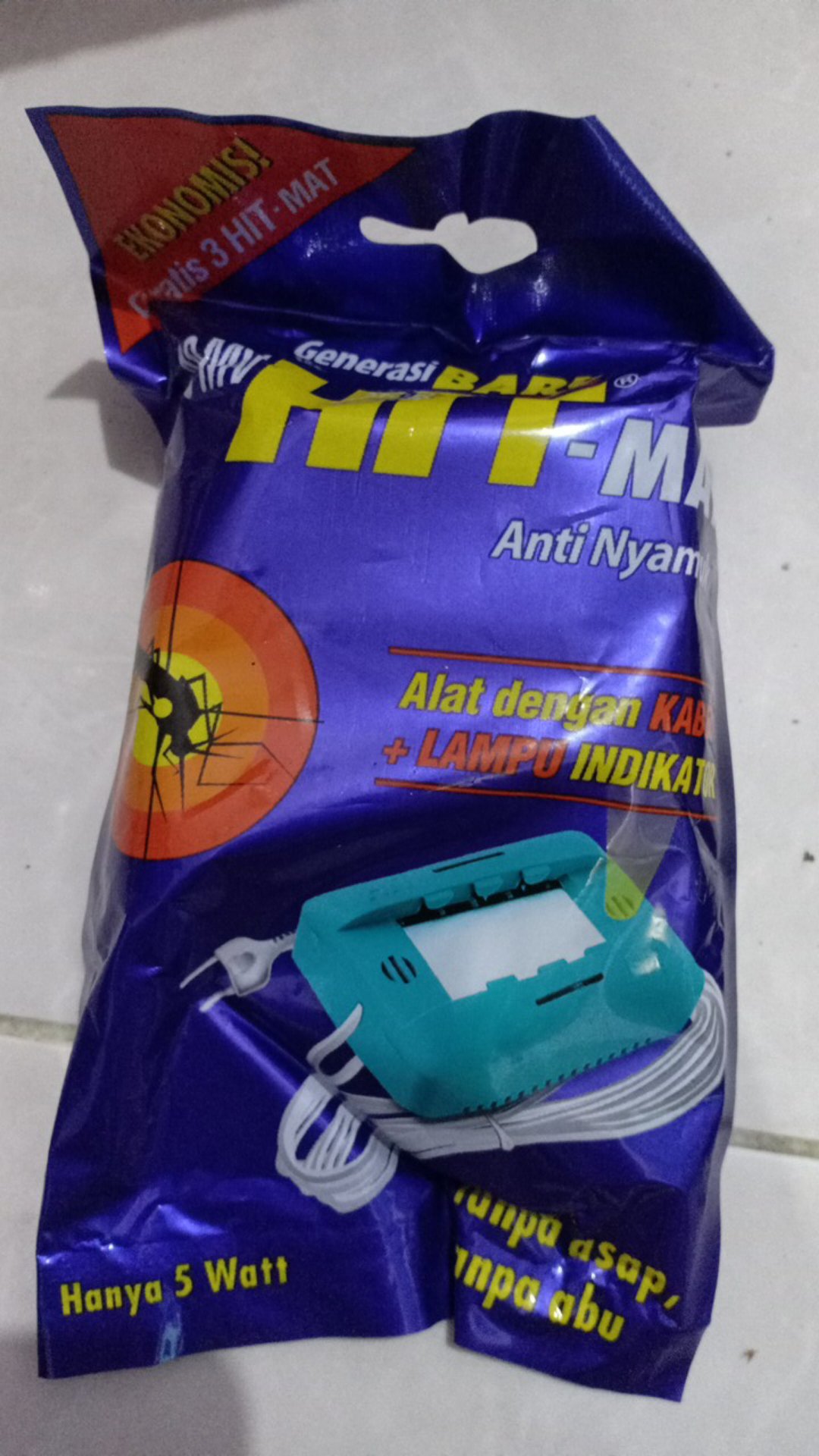 Alat Dengan Kabel + Lampu Indikator Hit Mat Free 3 Hit Mat 5 Watt