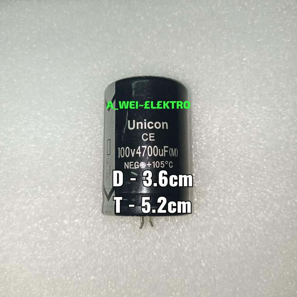 ELCO 4.700/100V 4700uf100v 4.700uf100v 4.700uf/100v UNICON
