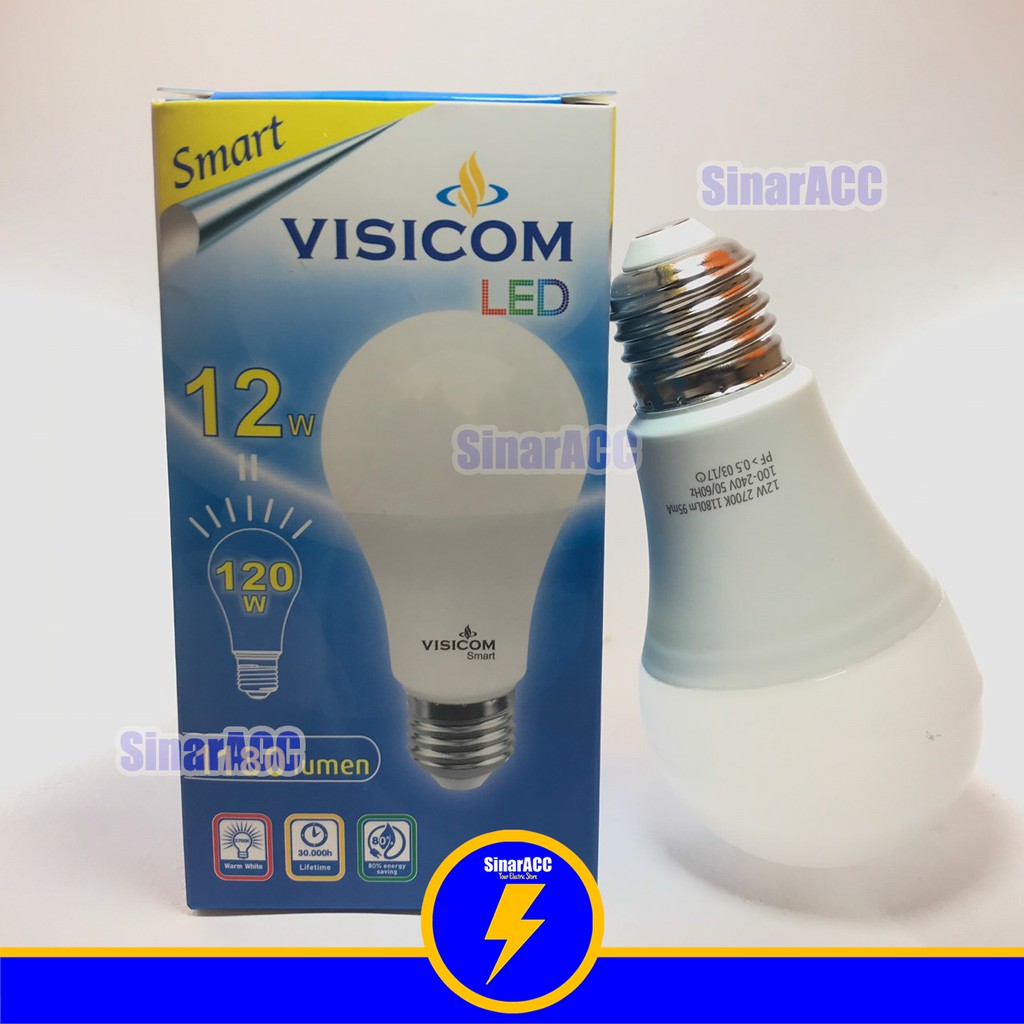 lampu led kuning capsul jumbo visicom 12 watt