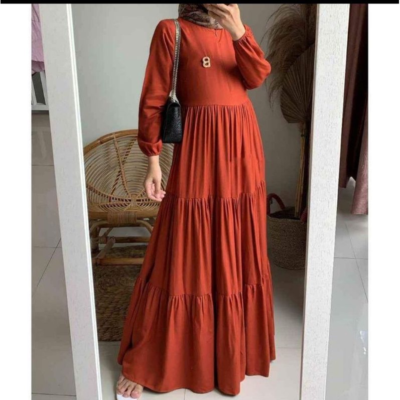 Gamis Wolfis Premium Gamis Wolfis Polos Gamis Murah Busui Terbaru