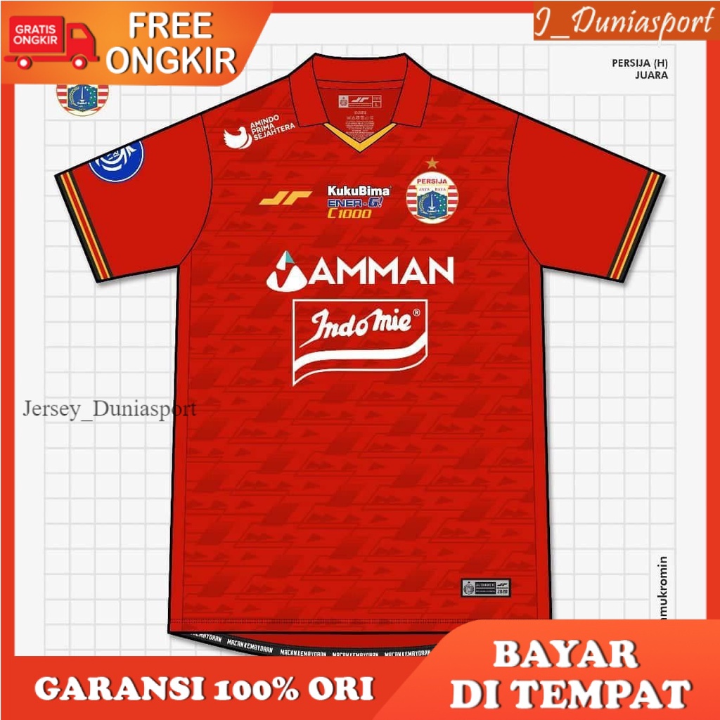 JERSEY HOME KIT PERSIJA JAKARTA NEW 2021/2022 BRI LIGA 1 INDONESIA