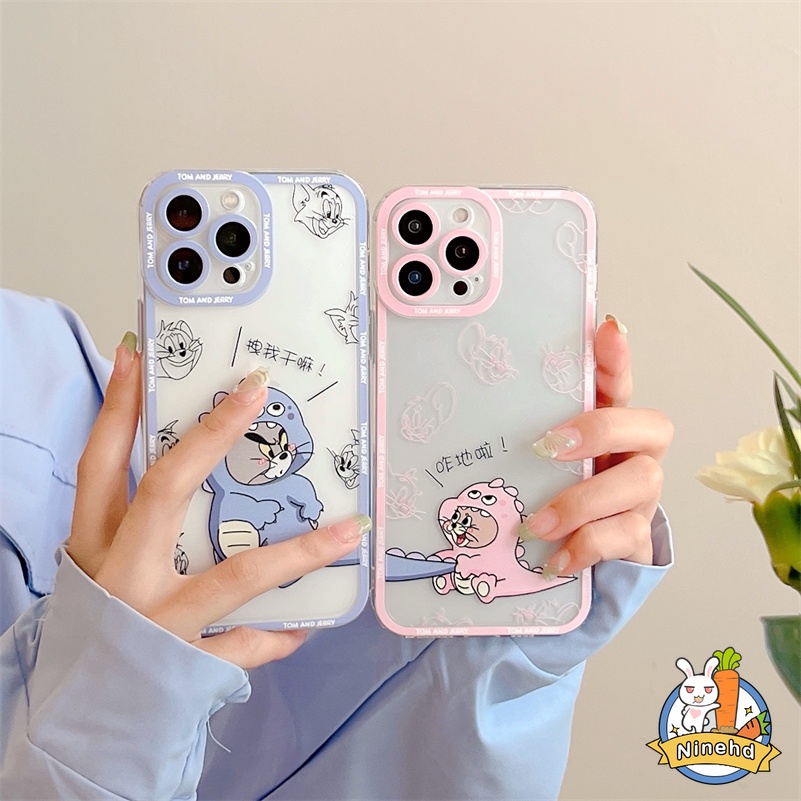 Soft Case TPU Transparan Desain Dinosaurus Untuk OPPO A16 A16e A15 A15s A54 A74 A94 A93 A95 A76 A96 A3s A5s A5 A9 Reno 7 6 5 Pro 7Z 5Z 62 A33 A33 A52 A53