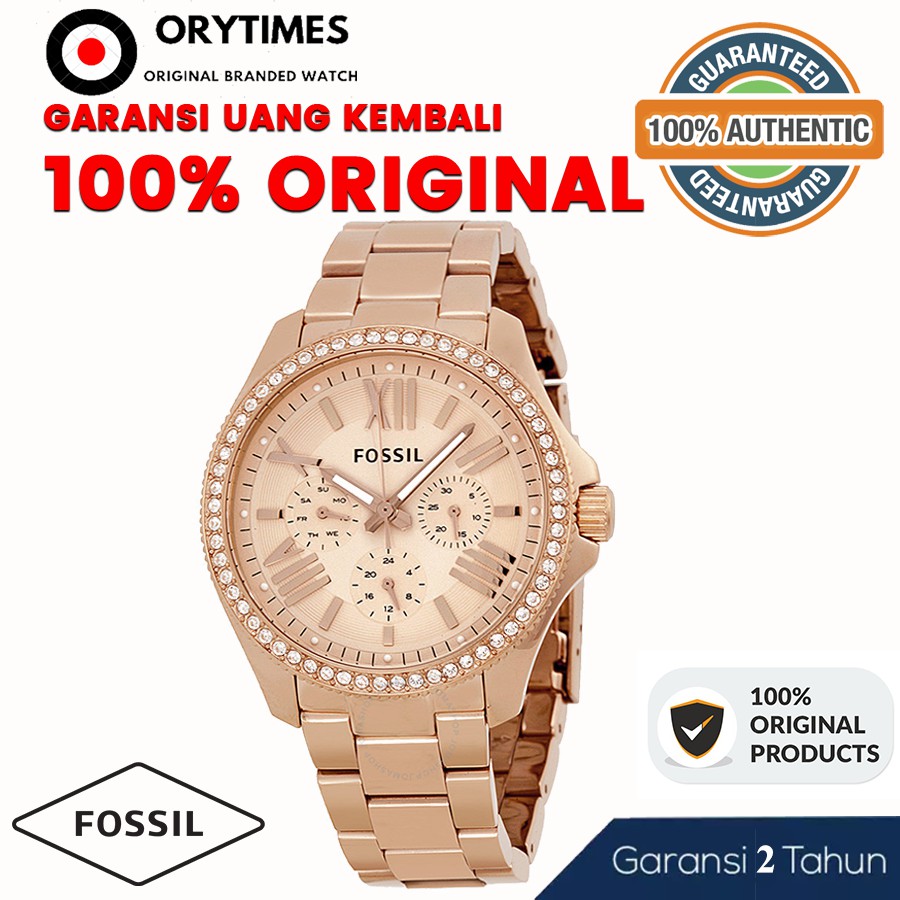 Fossil AM4483 - Jam Tangan Wanita Fossil Original - Fossil AM4483 Cecile Multifunction Rose Gold