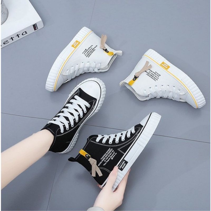 sepatu sneaker boots korean style import