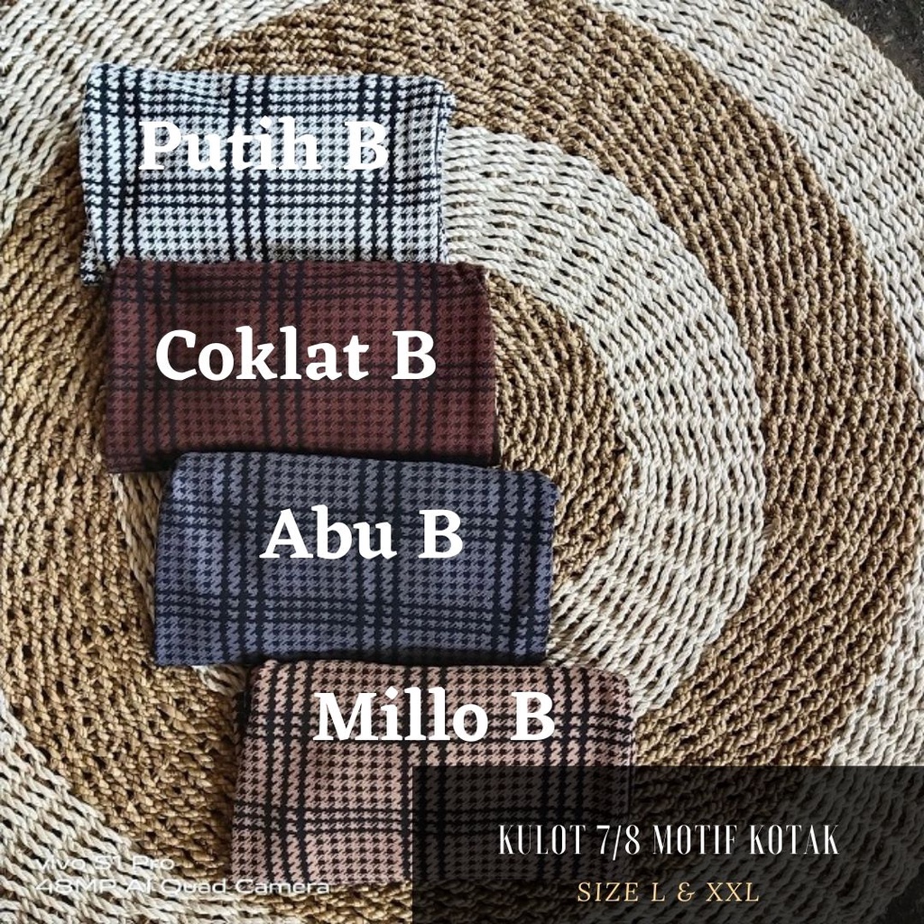 Kulot pendek 7/8 khusus jumbo xxxl BB 100 kg-5