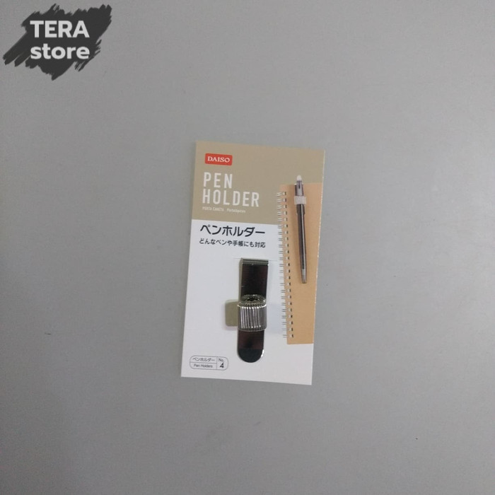 

DAISO pen holder cepitan bolpen pada notes cepitan pensil