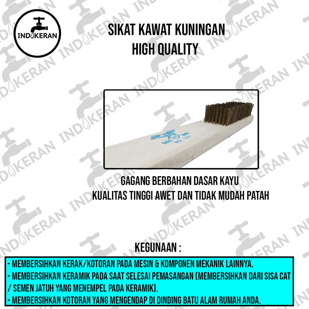 INDOKERAN - Sikat Kawat Kuning Eagle - High Quality