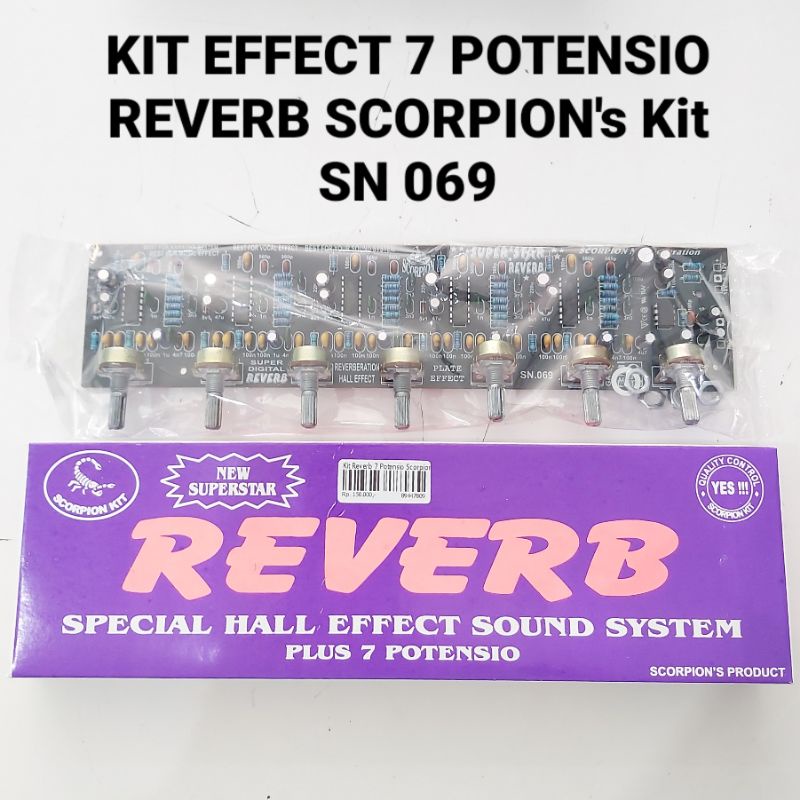 Kit Vocal Efek REVERB 7 Potensio SN 069 Scorpion's Kit