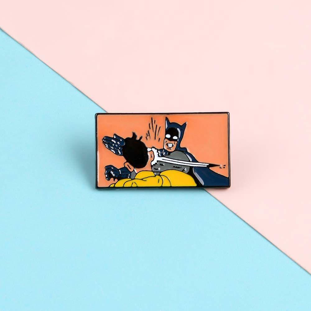 [Elegan] Bros Pria Bertopeng Lucu Kartun Western Adventure Film Zorro Lucu Kerah Pin Lencana Pin Enamel Pin