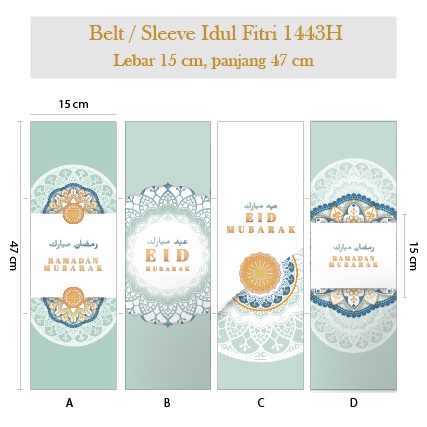 

PAPER BELT 15x47 CM DESIGN SOFT IDUL FITRI
