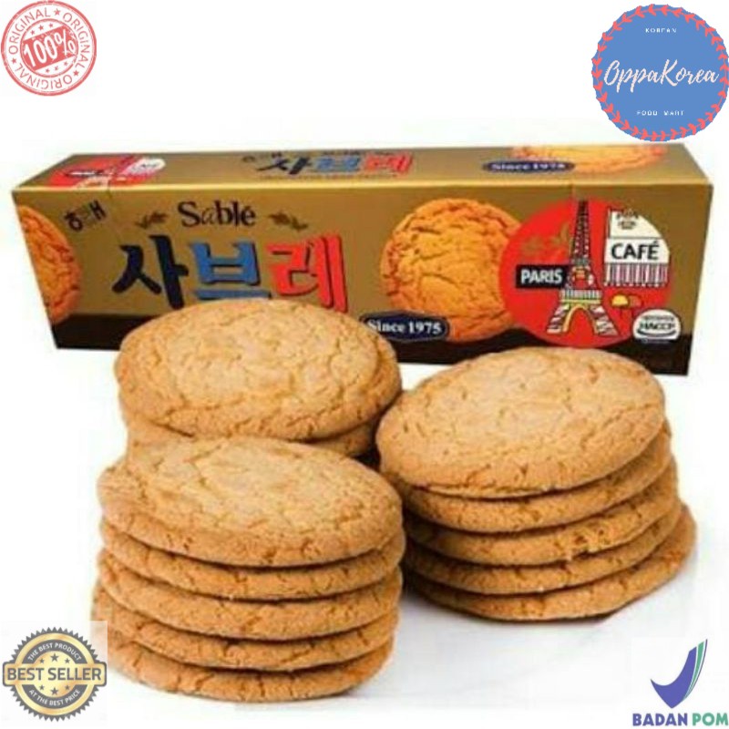 

Haetai Sable Korean Butter Coekis Biscuit 105 gram
