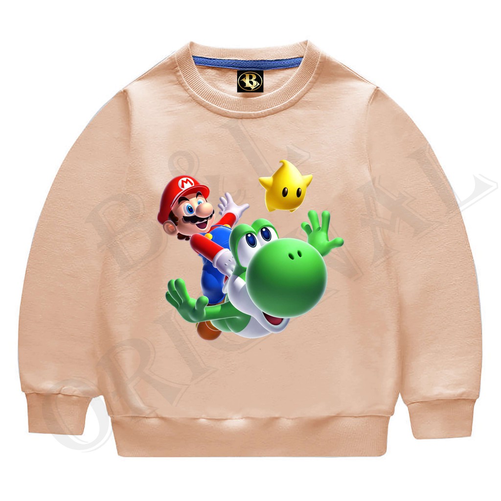 BS//COD//BAJU KAOS ANAK ANAK MARIO N FRIEND/TANGAN PANJANG GOOD QUALITY