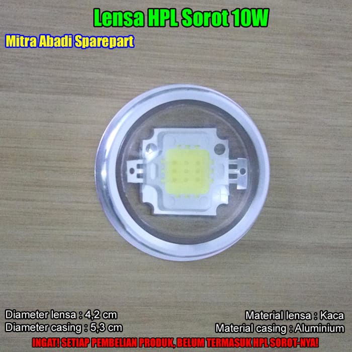 Dijual Lensa LED for HPL Sorot 10W 10 Watt 4 2 cm   Casing 5 3 cm Diskon
