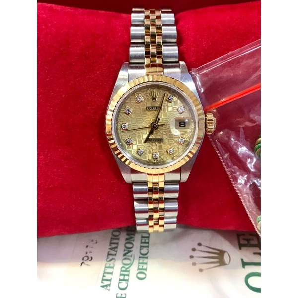 rolex ladies diamond authentic preloved jam mewah wanita original