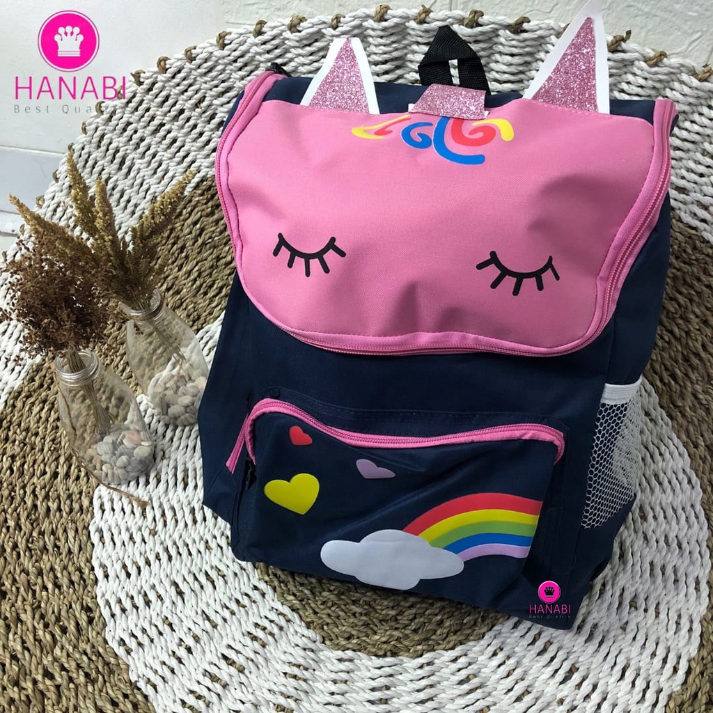 HANABI - Tas ransel anak karakter UNICORN Other Bear Baby tas sekolah anak perempuan sd Type 30CM tas travelling anak