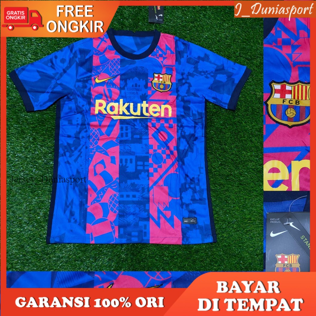 JERSEY UCL BARCELONA HOME 2021 / 2022 GRADE ORIGINAL IMPORT JERSEY BARCA UCL