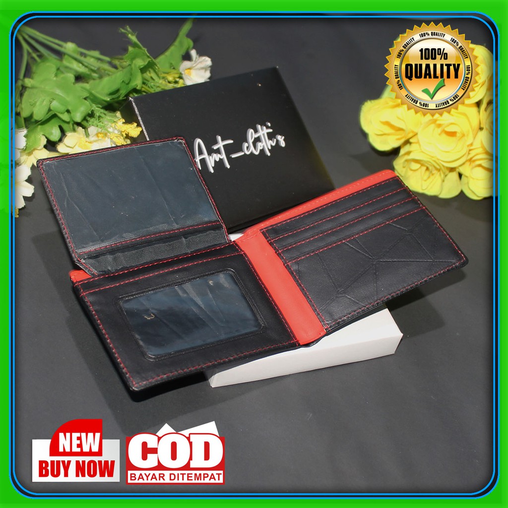 Fashion Dompet cowok terbaru Bahan Kulit PVC premium high quality