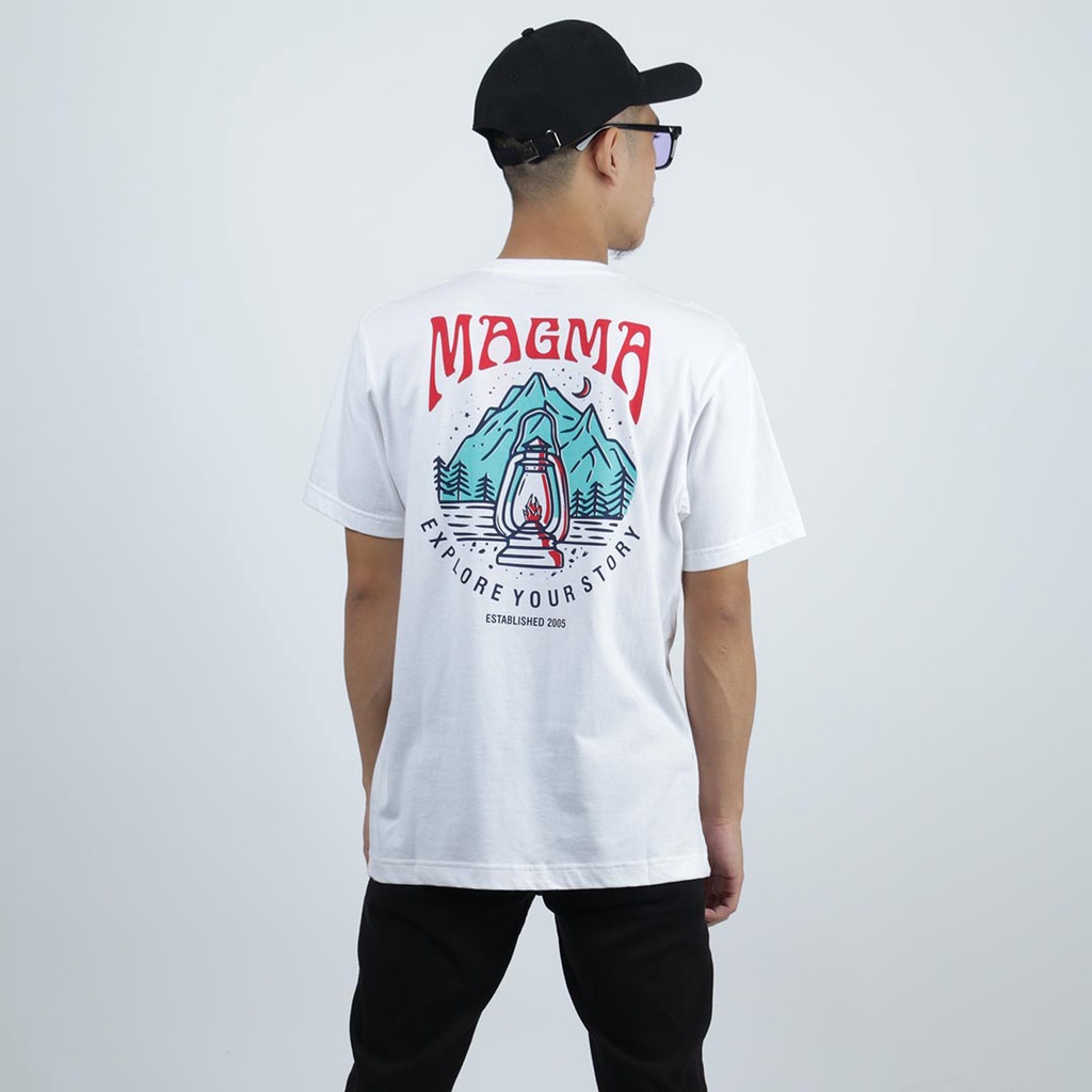 Kaos Traveling Magma Apparel | Tshirt Zurich 01 warna putih | Kaos Magma Apparel Tshirt Magma