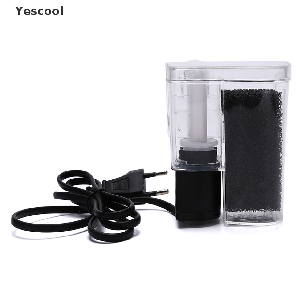 Yescool New Waterfall Hang On External Oxygen Pump Water Filter F Aquarium Fish Tank .