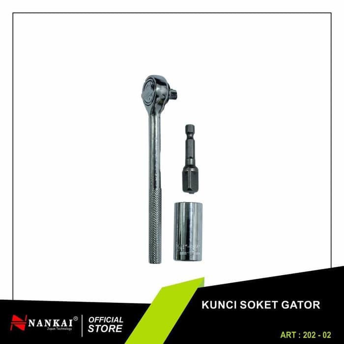 NK Kunci Pas Super / Kunci Pas Socket Gator / Gator Grip Universal Socket