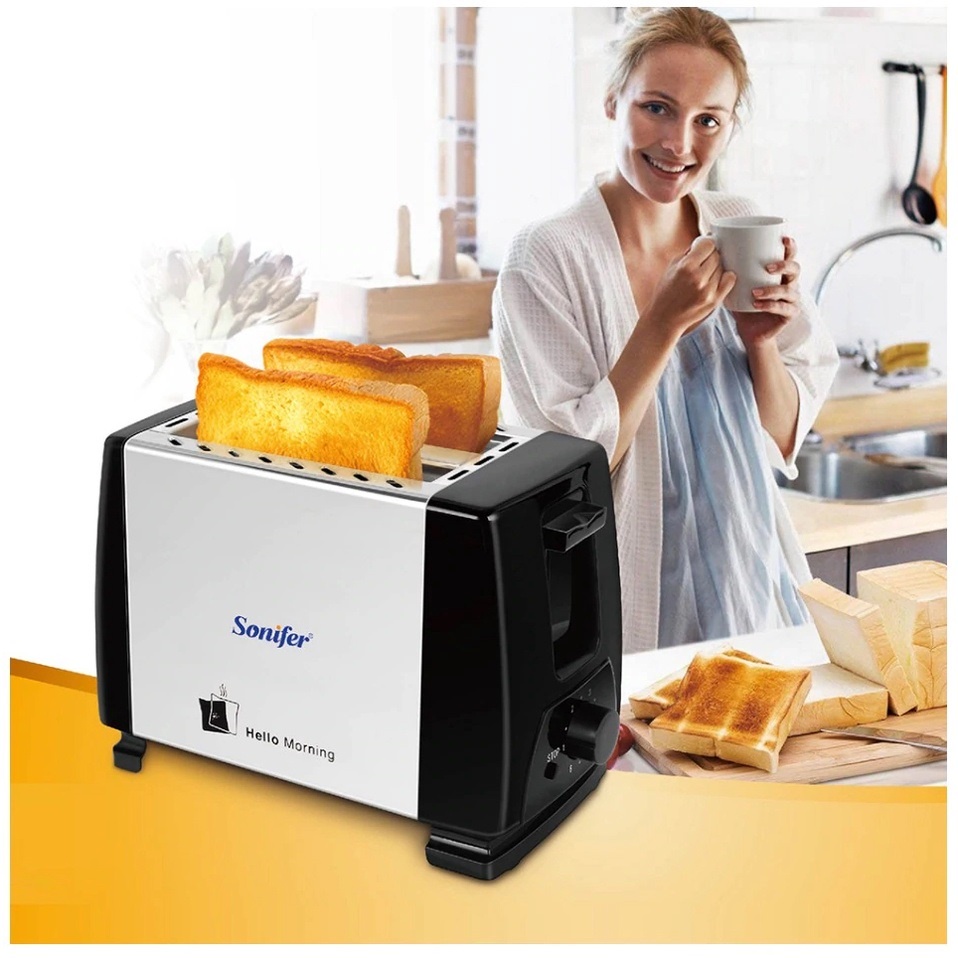 TOASTER PEMANGGANG ROTI / ROTI BAKAR / SONIFER TOASTER 2 SLOT