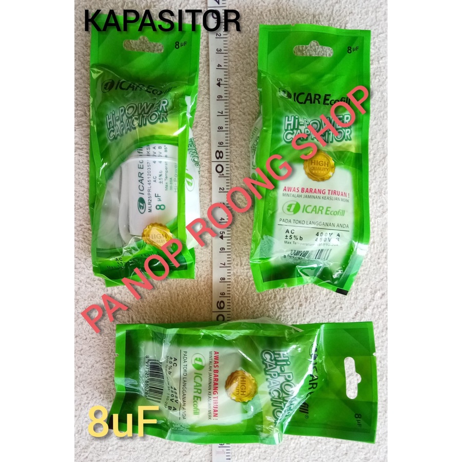 KAPASITOR 8 UF ICAR ECOFILL