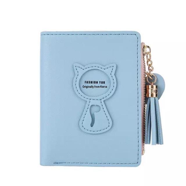 MORYMONY REVINA - Dompet Lipat Wanita-BIRU MUDA