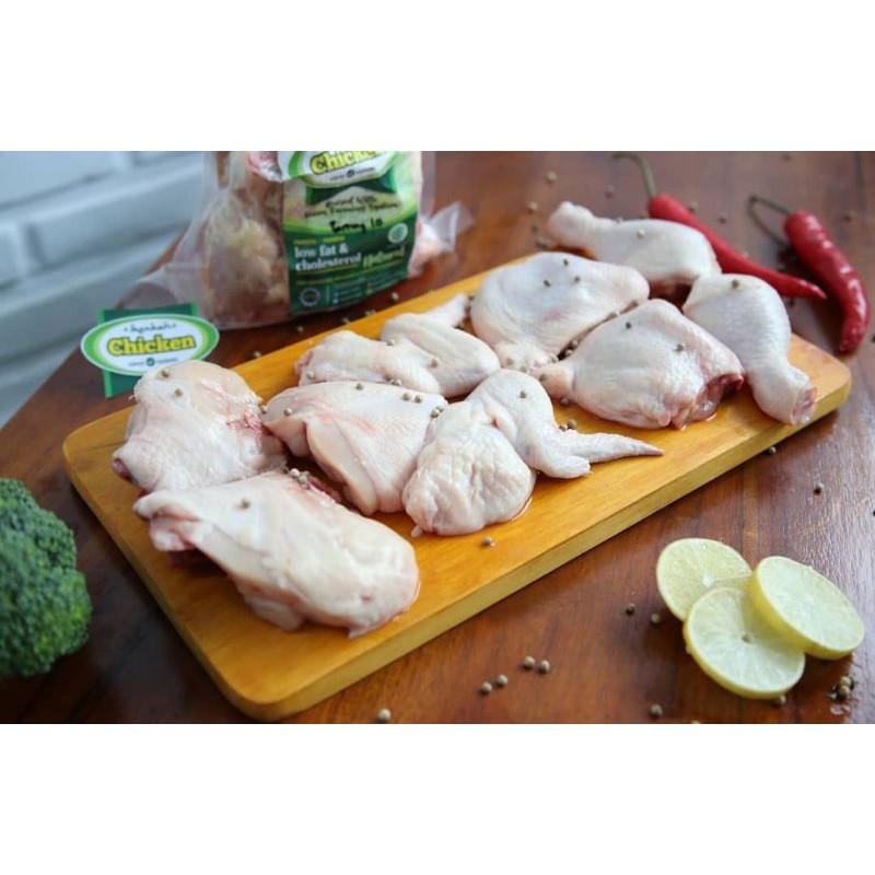 

ayam potong 10/ayam organik/ berkah chicken/ayam probiotik/ non msg /non pengawet