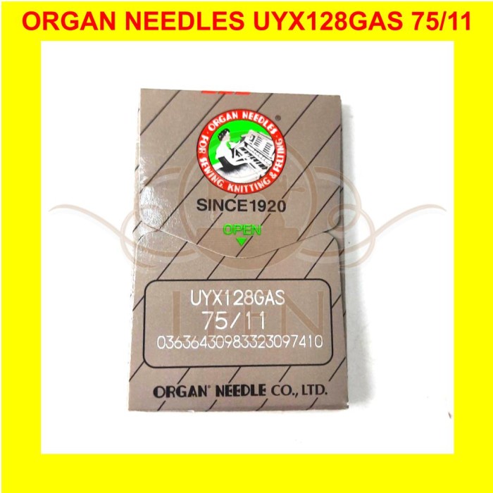 Jarum ORGAN UYx128 11 Japan Needles UY x 128 Overdeck Jahit Kam LEEN