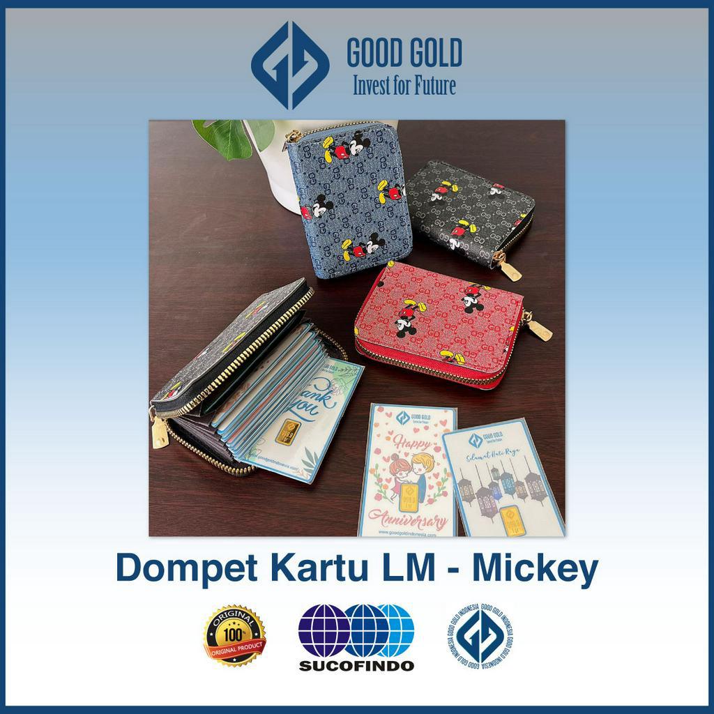 Dompet Kartu Logam Mulia seri Mickey/ Album Emas Logam Mulia