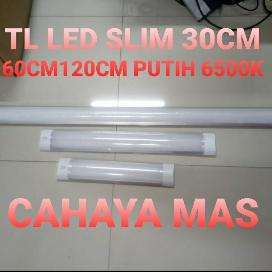 LAMPU TL SLIM LED 120CM 60CM 30CM / 40 WATT 20 WATT 10 WATT OUTBOW - 30CM 10W PUTIH
