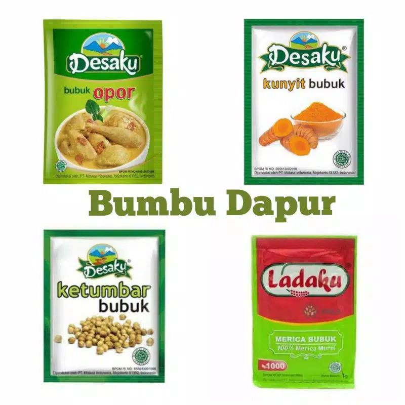 

KUNYIT BUBUK DESAKU/KETUMBAR BUBUK DESAKU/ LADAKU