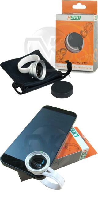 H8001 Universal Clip-On Wide Angle Macro Lens