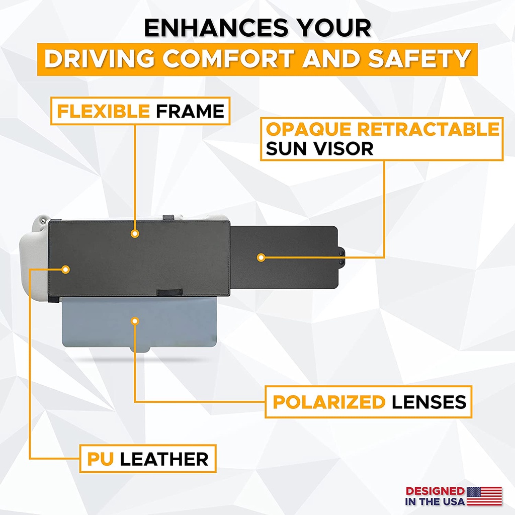 Sunvisor Sun Shade Extender 2 in1 Kaca Sun Visor Anti Silau Matahari