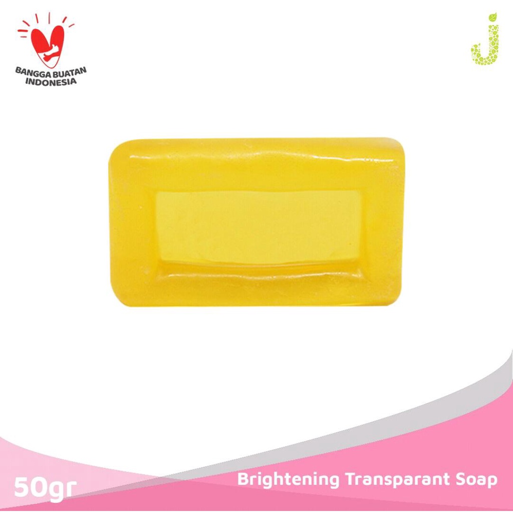 Whitesther Temulawak Brightening Transparant Soap 50gr (WBST) untuk Membersihkan Wajah