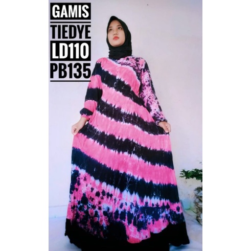 GAMIS TIE DYE / MAXI DRESS / BUSANA MUSLIM