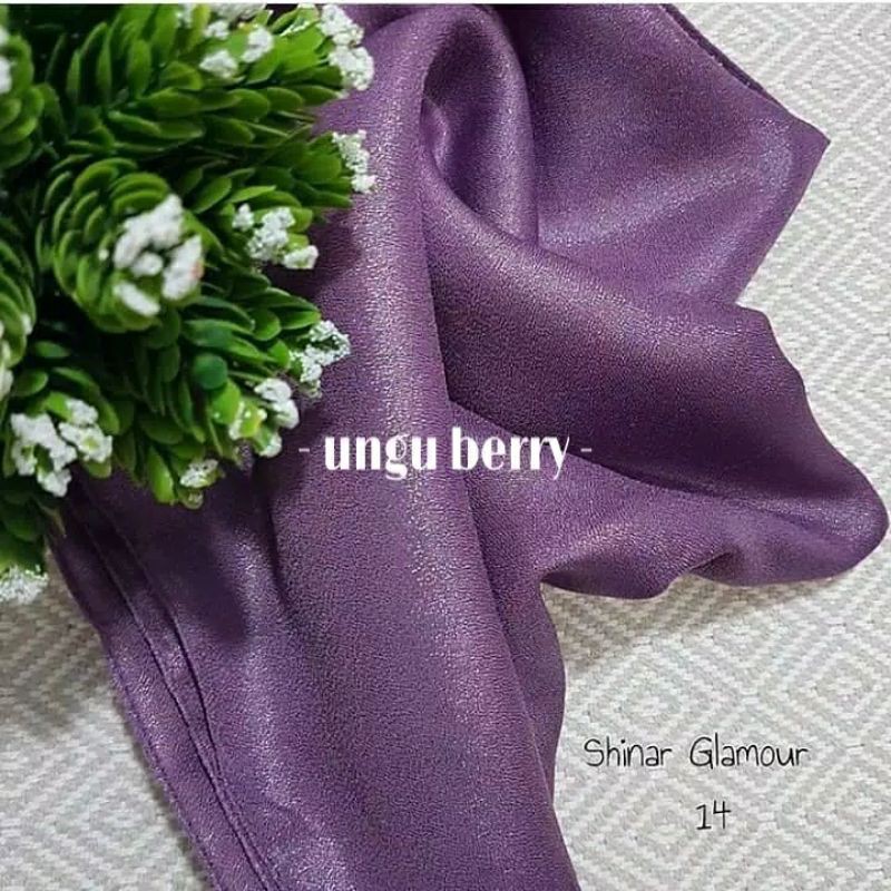 Shinar Glamour Ansania Square  - Jilbab Segiempat Sinar-UNGU BERRY