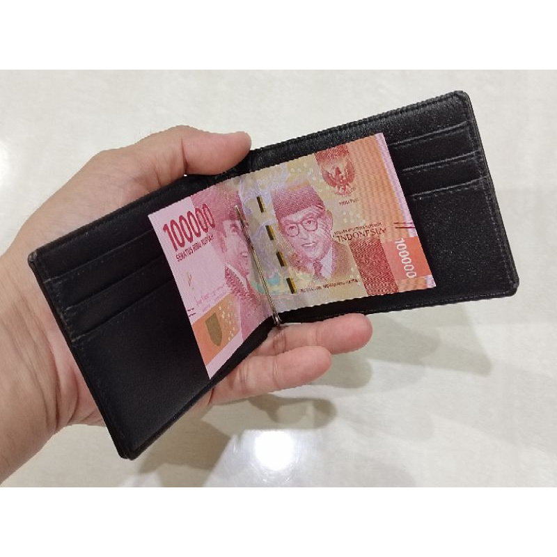 Dompet money klip kartu polos