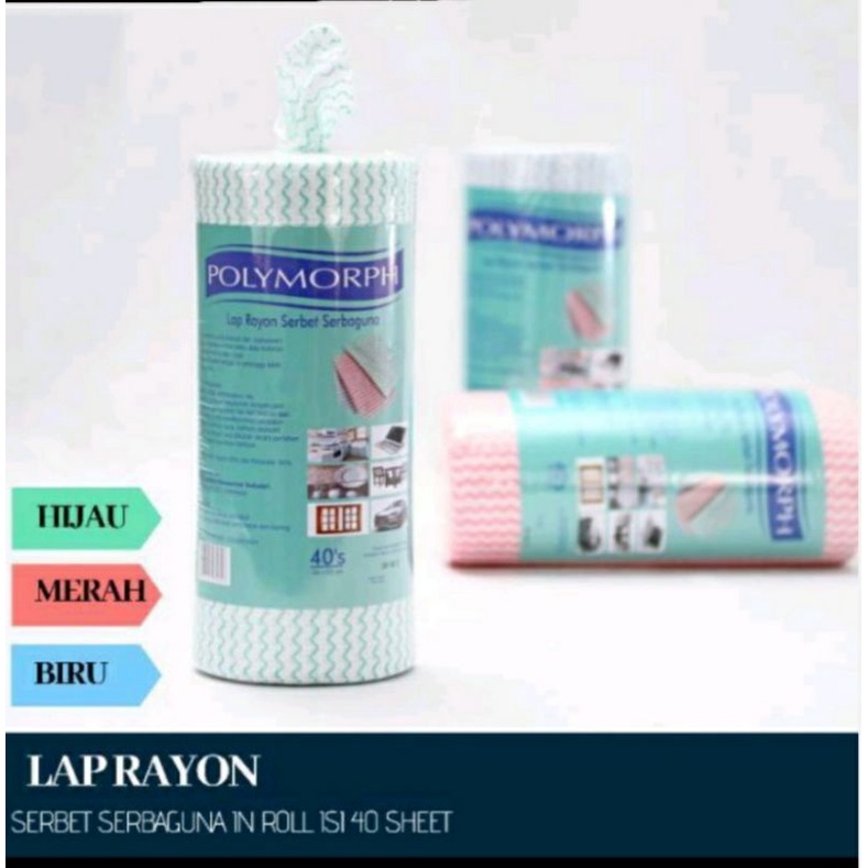 Lap Serbaguna 40'S Rayon Lap Serba Guna Bisa Di cuci Dipakai Kembali Kain Lap Tisu