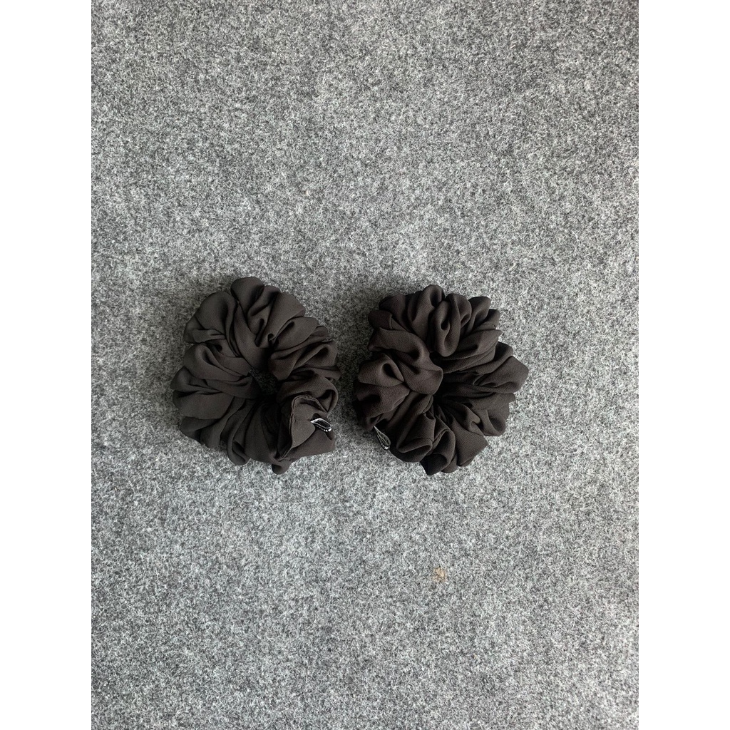 Ikat Rambut Scrunchie Hijab Cepolan Anti Pusing bahan Babydoll by Yeppushop