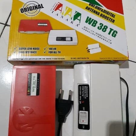 BOOSTER TANAKA WB 38 TG - Antenna Booster VHF - UHF &amp; Digital - Penguat Sinyal ORI