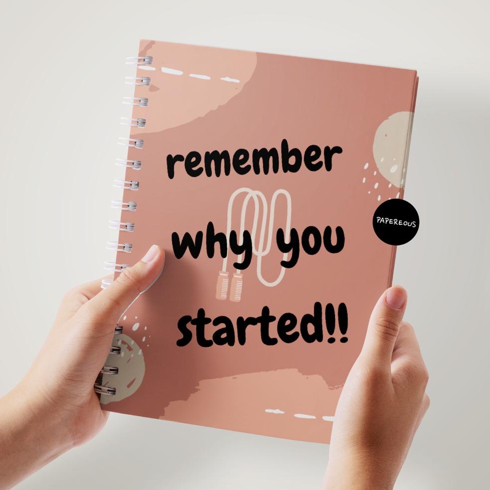 

(T-UPQ ☎>) FITNESS JOURNAL / WORKOUT PLANNER / WEIGHT LOSS TRACKER - REMEMBER WHY YOU STARTED||kekinian
