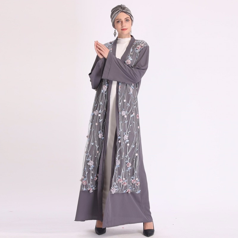 ABAYA GAMIS IMPORT MEWAH ARAB DUBAI TURKEY ORIGINAL S-2XL JY11