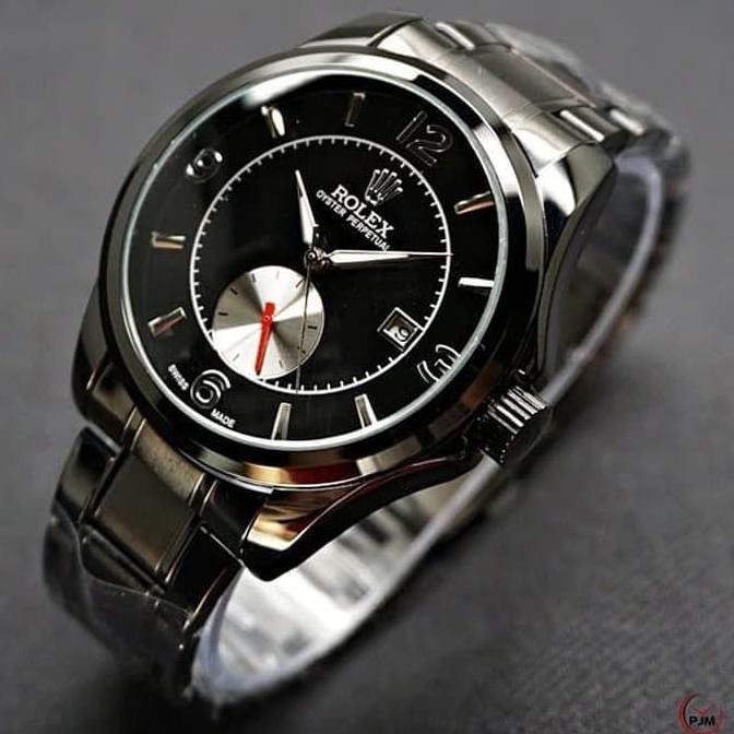 Jam Tangan Pria Rolex Rantai Big Second Bawah Black Rose Automatic D5Ijhg6Mwr