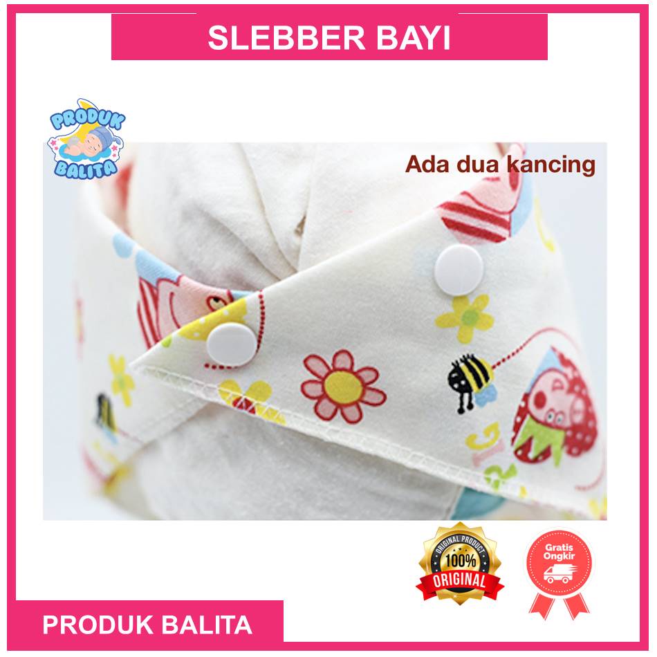 Slebber Bayi Segitiga Celemek Makan Untuk Bayi Tatakan Gumoh Iler Bayi Motif Lucu