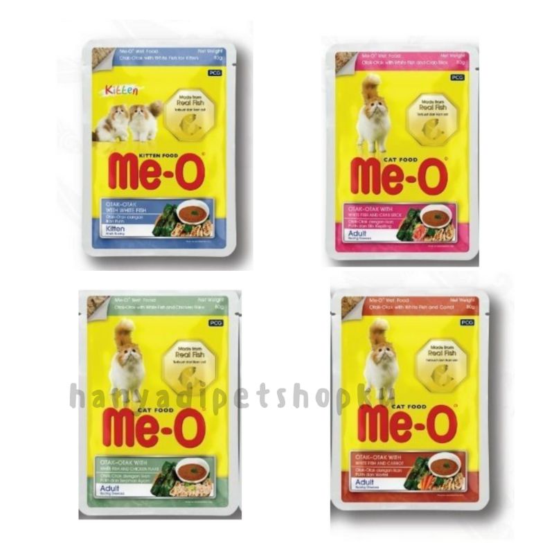 Meo Pouch Otak-Otak Makanan Kucing 85gr