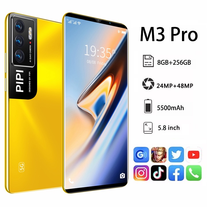 【Bisa COD】 hp murah M1 POCO M3 Pro Android 5.8 inci 8GB RAM + 256GB ROM Handphone Layar Penuh Dual S